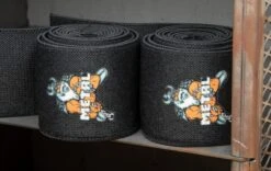 Metal All Black Knee Wraps