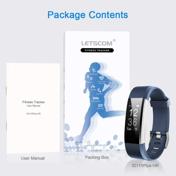 LETSCOM ID115Plus HR Fitness Tracker 4 LETSCOM ID115Plus HR Fitness Tracker - Image 4