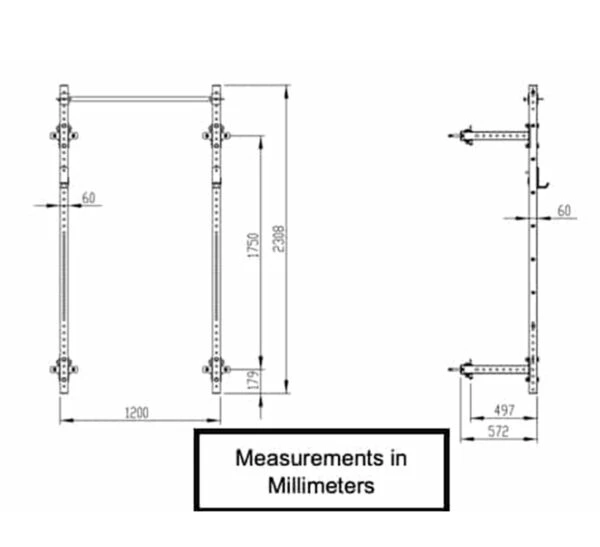 Bells Of Steel Narrow Folding Power Rack 2 Bells Of Steel Narrow Folding Power Rack - Image 2