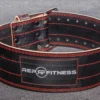 REP 4-Inch Black Leather Lifting Belt