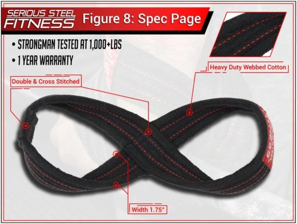 Serious Steel Fitness Figure 8 Straps 3 Serious Steel Fitness Figure 8 Straps - Image 3