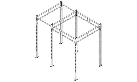 Fringe Sport Floor Mount Gym Rig 2"x3" 1 Fringe Sport Floor Mount Gym Rig 2"x3"