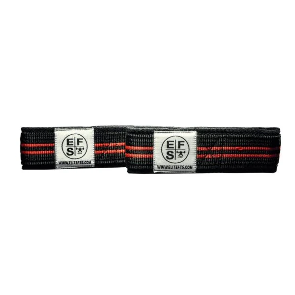 EliteFTS Red Stripe Shruggin' Wrist Straps 1 EliteFTS Red Stripe Shruggin' Wrist Straps